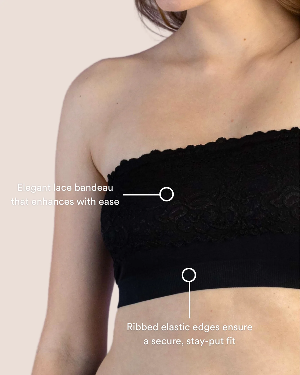 Coobie Lace Bandeau Bra 9062 - Image 4