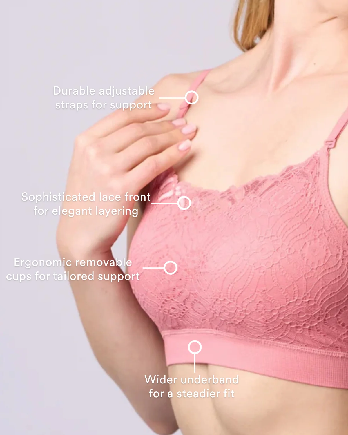 Coobie Lace Coverage Cami Bra 9050 - Image 12