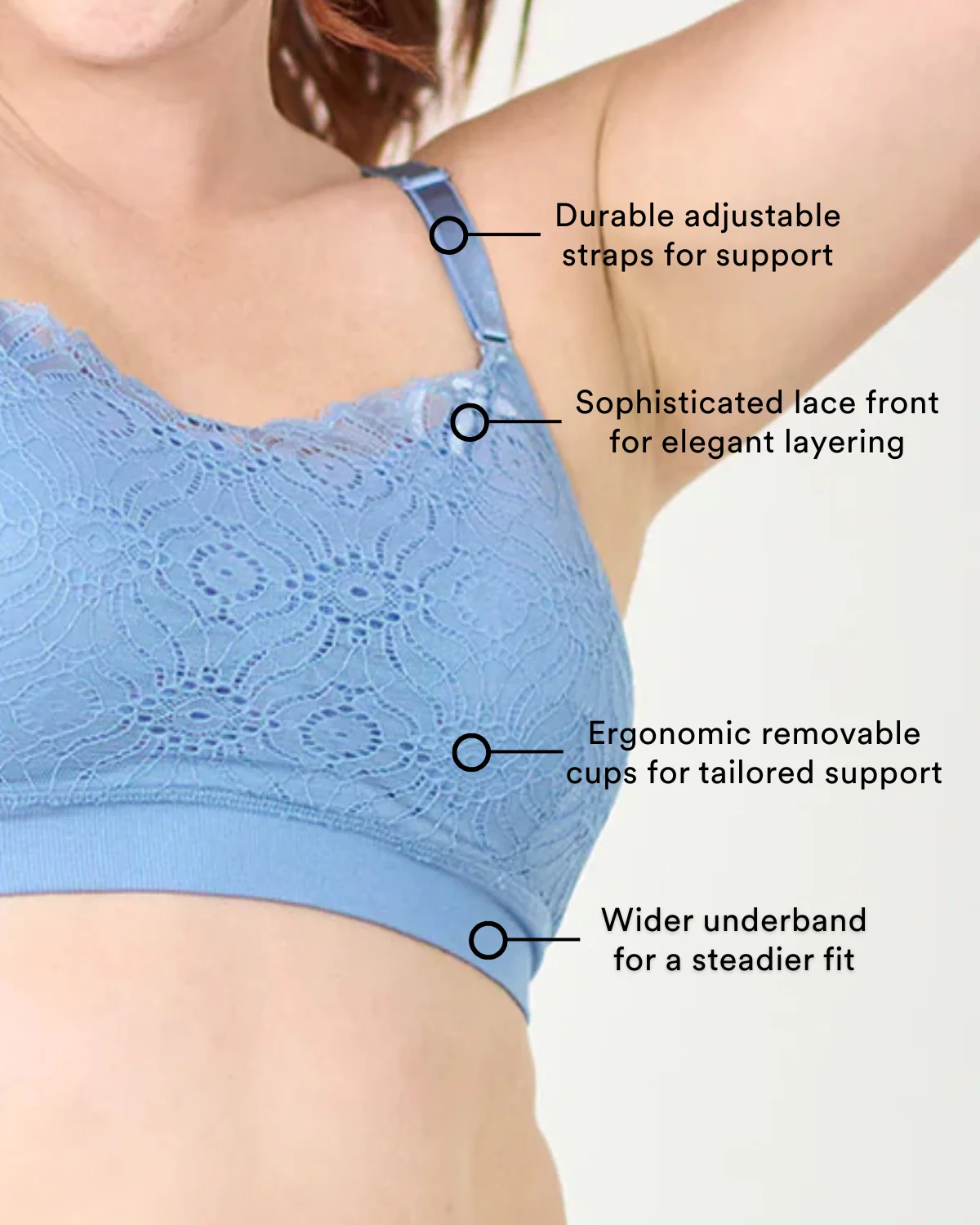 Coobie Lace Coverage Cami Bra 9050 - Image 20