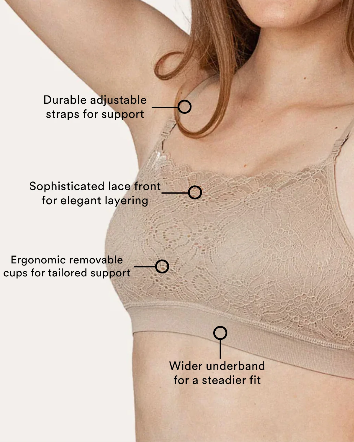 Coobie Lace Coverage Cami Bra 9050 - Image 24