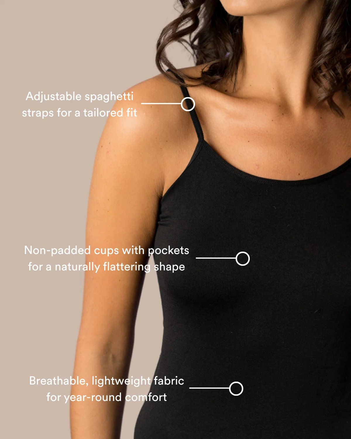 Coobie Spaghetti Strap Non-Padded Camisole 1242 - Image 11