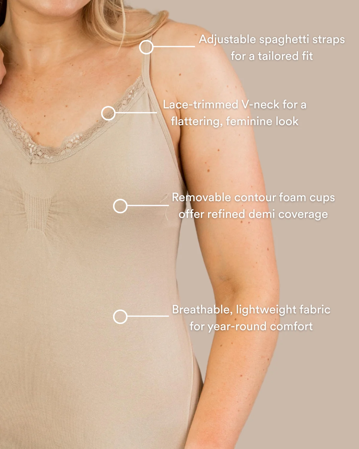 Coobie Padded Lace Camisole 1246 - Image 4