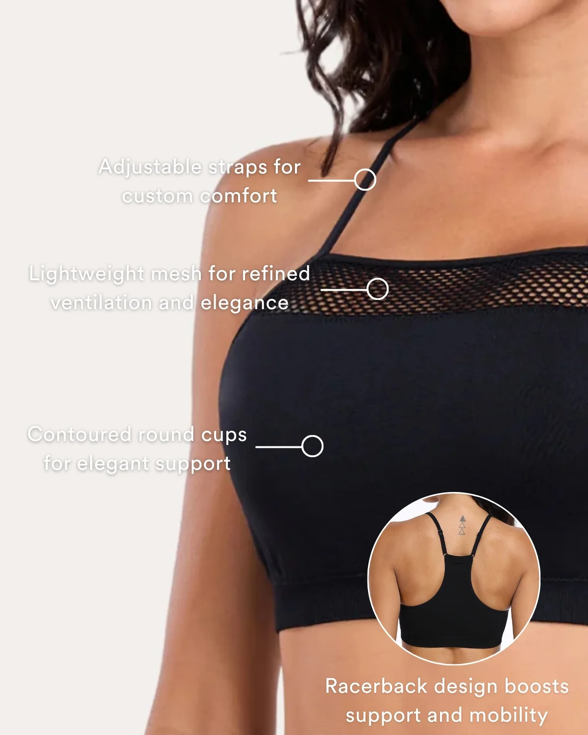 Coobie Breeze Mesh Racerback Bra 9170 - Image 12