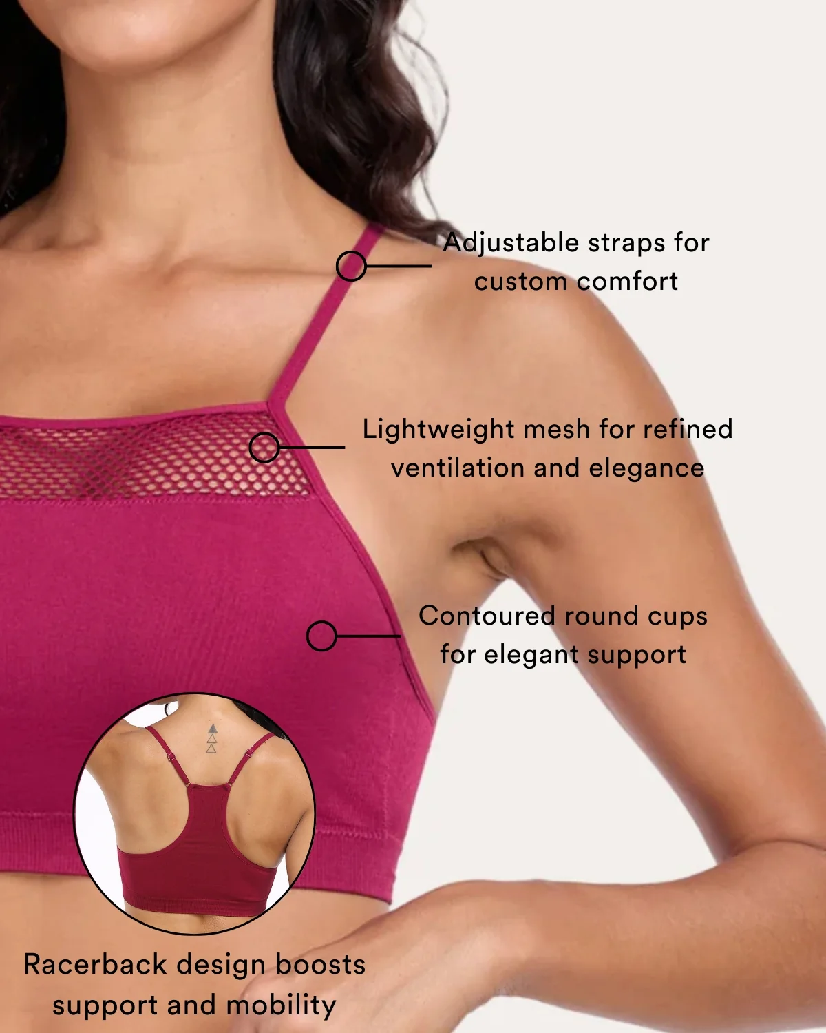Coobie Breeze Mesh Racerback Bra 9170 - Image 16