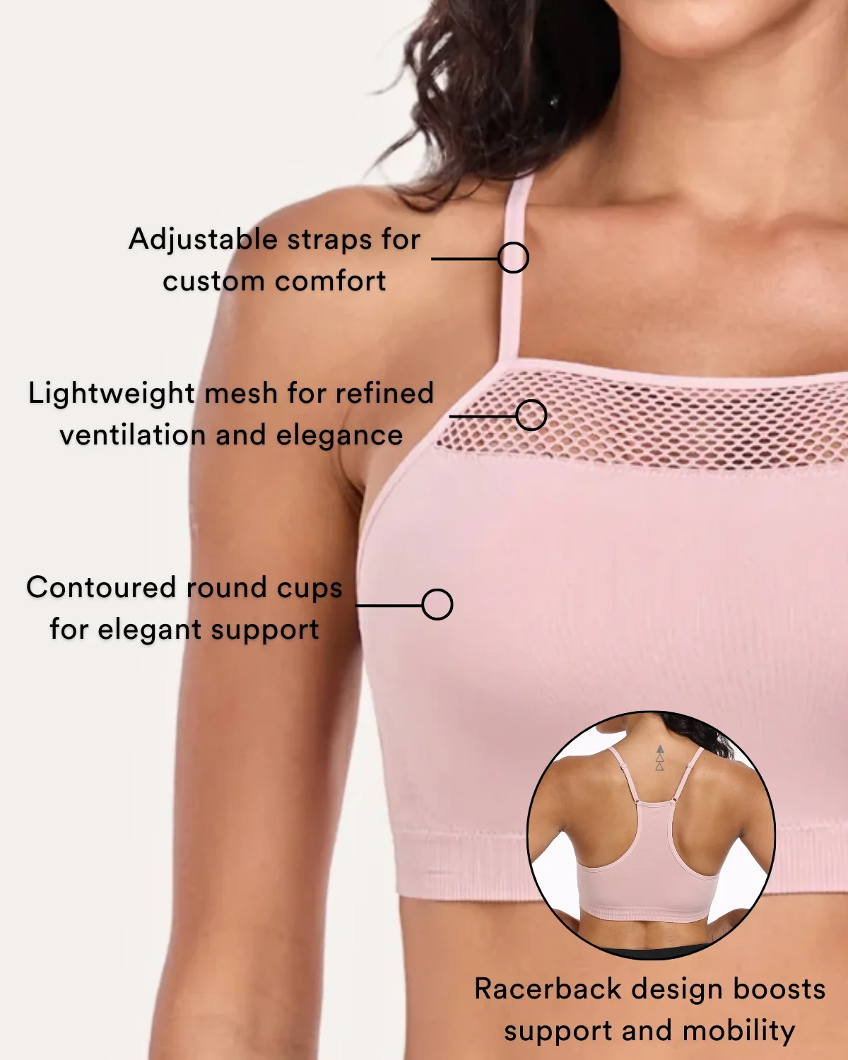 Coobie Breeze Mesh Racerback Bra 9170 - Image 20