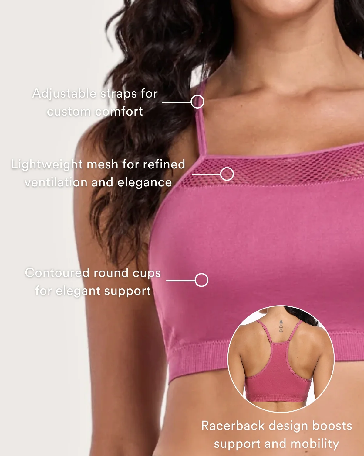 Coobie Breeze Mesh Racerback Bra 9170 - Image 4