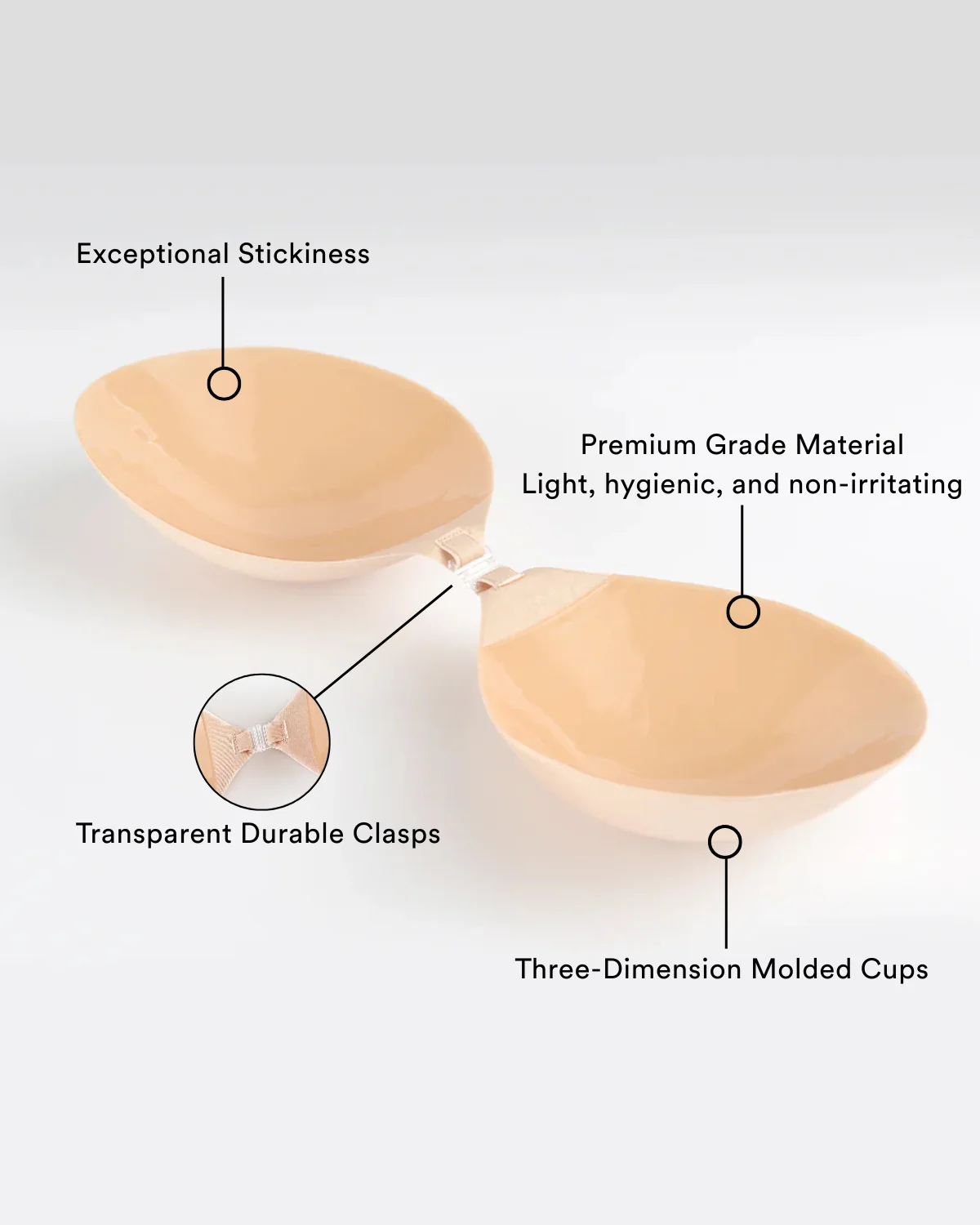 Coobie Fabric Adhesive Bra 1021 - Image 5