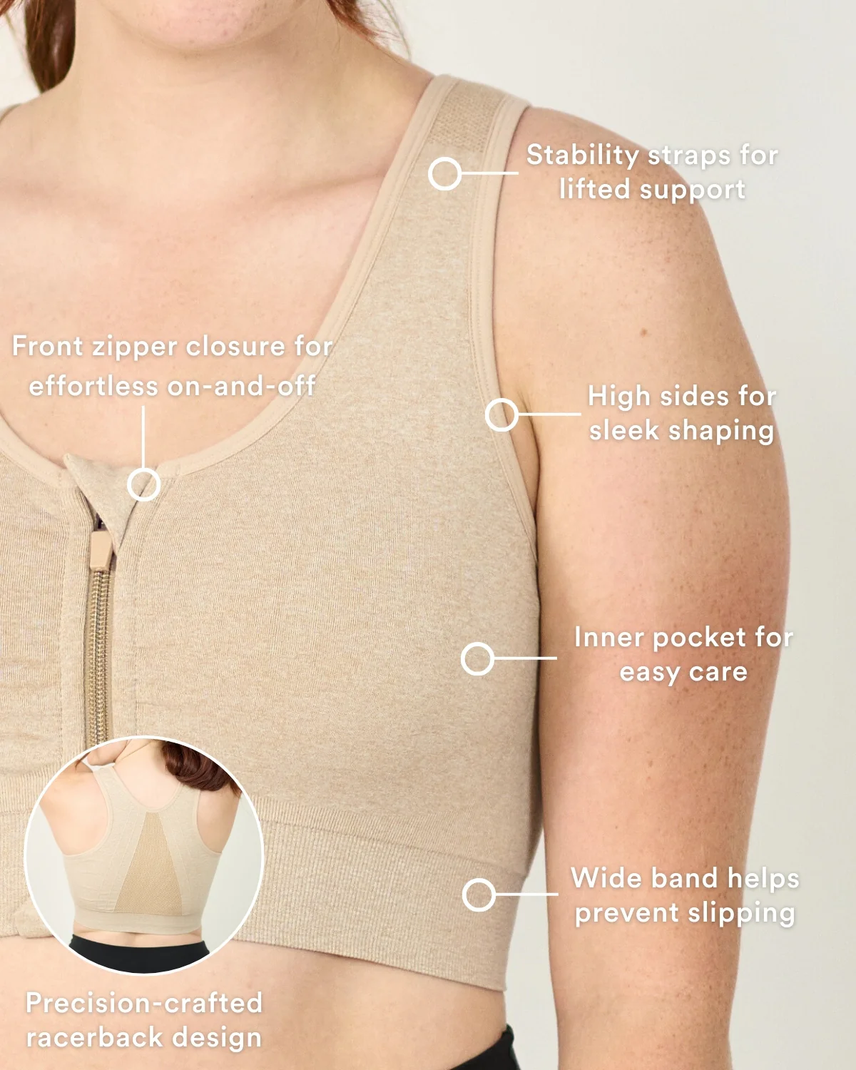 Coobie Front Zipper Sports Bra 9005 - Image 4