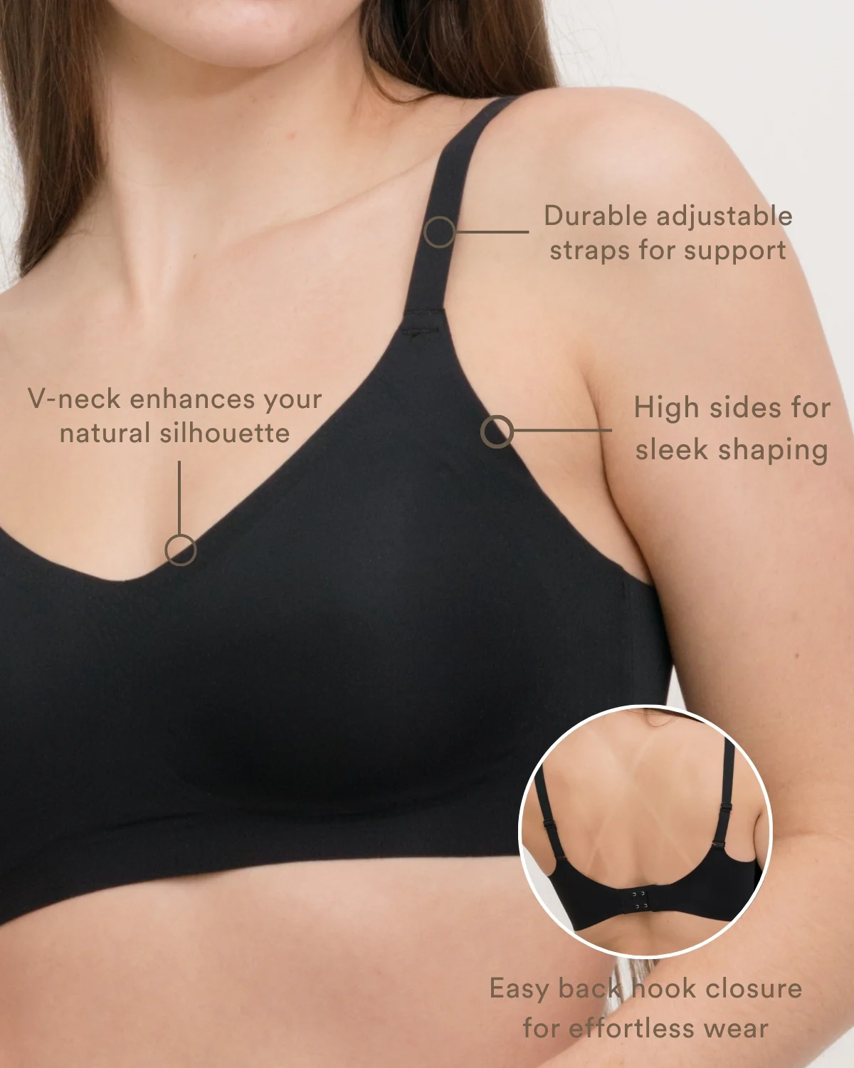 Coobie Spaghetti Strap Wireless Bra 2.0 802N - Image 12
