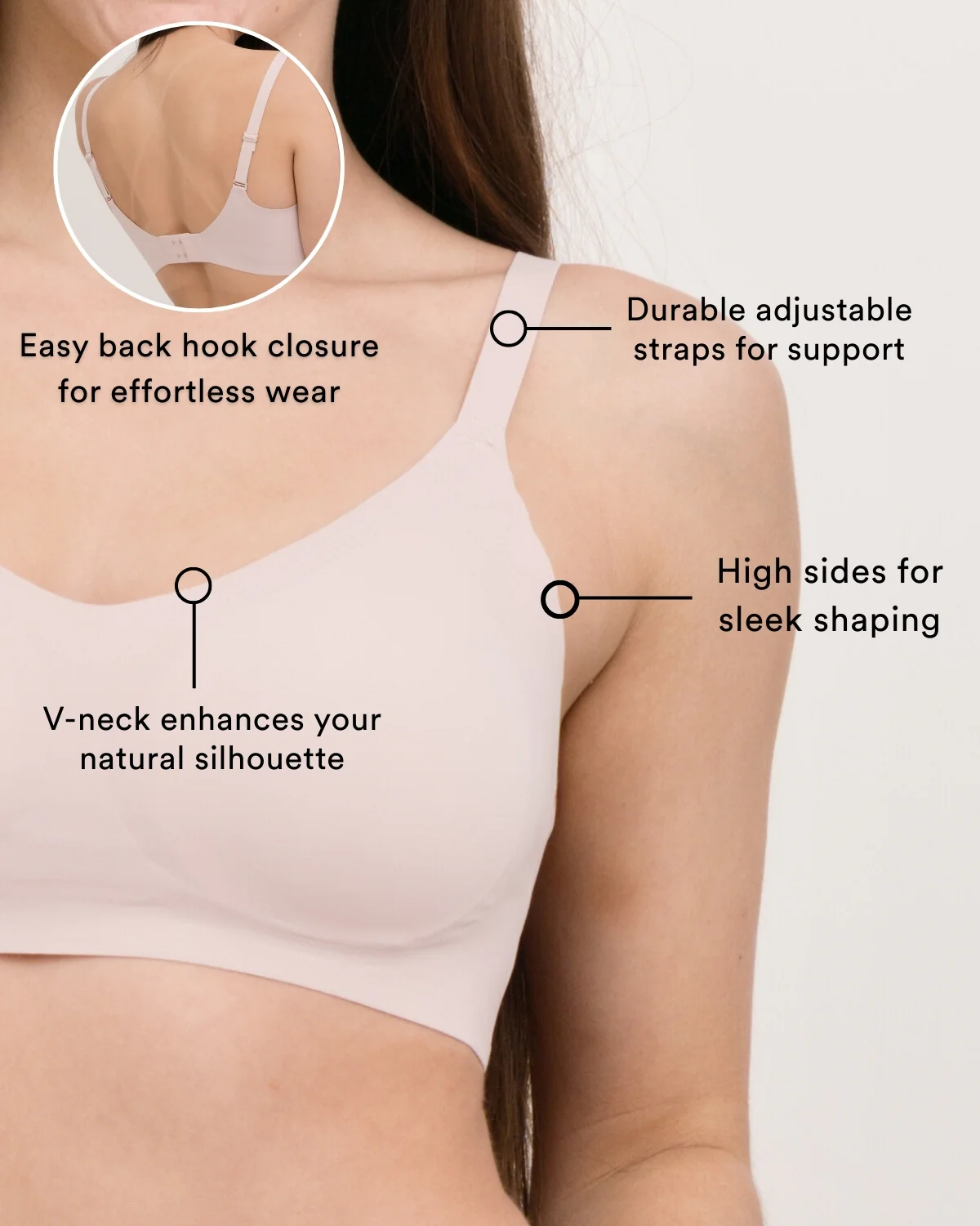 Coobie Spaghetti Strap Wireless Bra 2.0 802N - Image 8