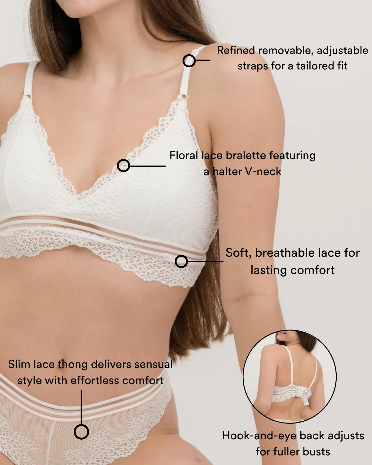 Coobie Lace Contour Plunge Bra and Panty Set 5115 - Image 8