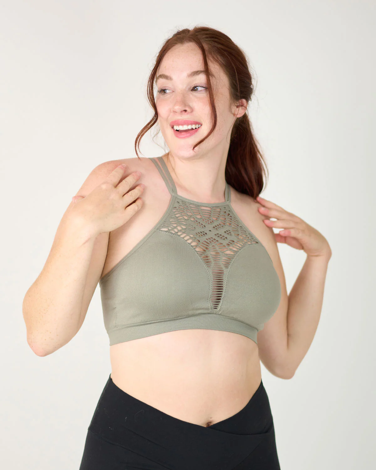 Coobie Halter Neck Criss Cross Plunge Bralette 9128 - Image 15