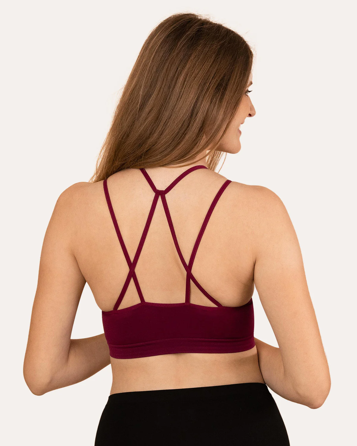 Coobie Halter Neck Criss Cross Plunge Bralette 9128 - Image 3