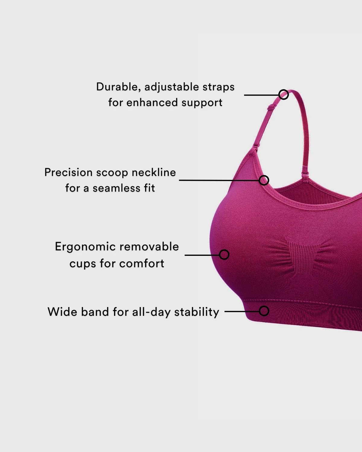 Coobie Scoopneck Cami Bra 9012 - Image 116