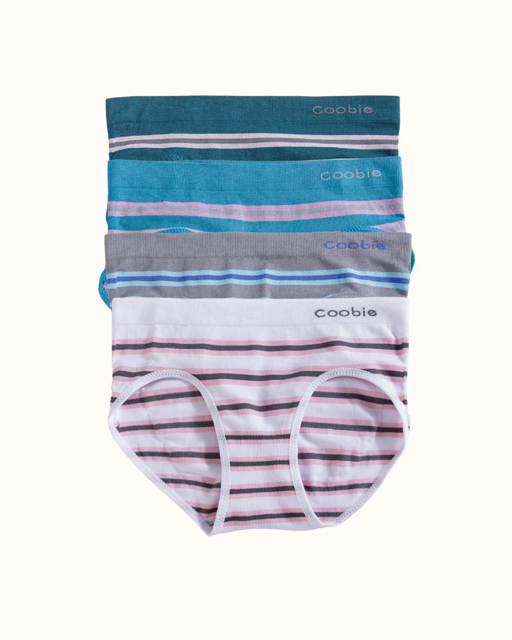 Coobie Striped High Rise Briefs 9097 (3 Pairs) - Image 9