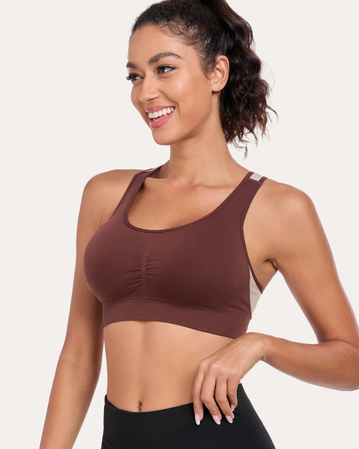 Coobie Breathable Mesh Racerback Sports Bra 9129 - Image 9